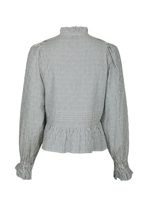 Petrine stripe bluse Blue Neo Noir 